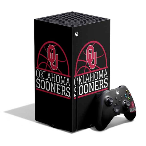 University of Oklahoma Sooners Cracked Xbox Series X Bundle Skin