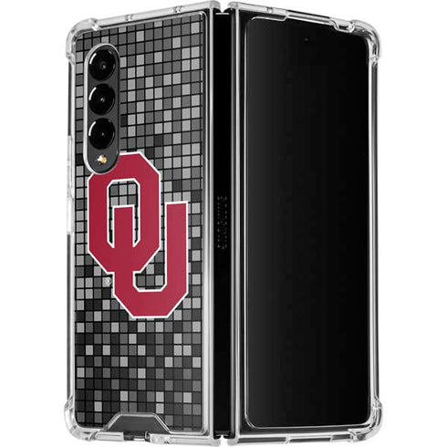University of Oklahoma Sooners Digi Galaxy Z Fold4 5G Clear Case