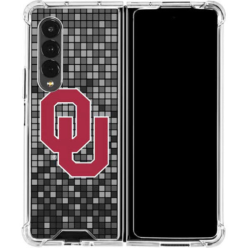 University of Oklahoma Sooners Digi Galaxy Z Fold4 5G Clear Case
