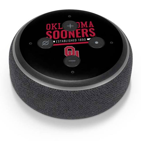 University of Oklahoma Sooners Est 1890 Amazon Echo Dot Skin