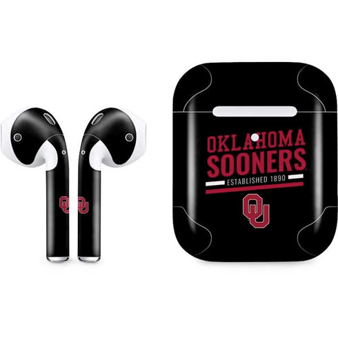 University of Oklahoma Sooners Est 1890 Apple AirPods 2 Skin