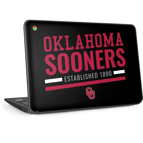 University of Oklahoma Sooners Est 1890 HP Chromebook Skin