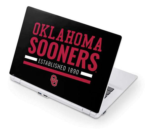 University of Oklahoma Sooners Est 1890 Acer Chromebook Skin