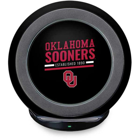 University of Oklahoma Sooners Est 1890 Fast Charge Wireless Charging Stand Skin