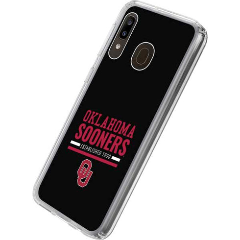University of Oklahoma Sooners Est 1890 Galaxy A20 Clear Case