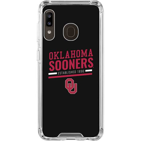 University of Oklahoma Sooners Est 1890 Galaxy A30 Clear Case