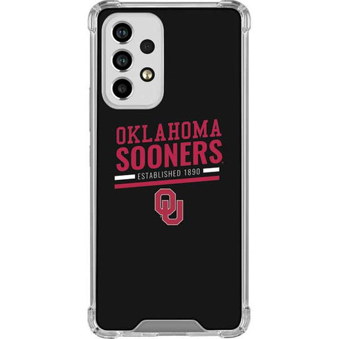 University of Oklahoma Sooners Est 1890 Galaxy A53 5G Clear Case