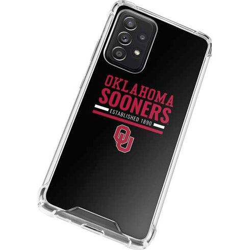 University of Oklahoma Sooners Est 1890 Galaxy A72 5G Clear Case