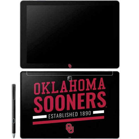 University of Oklahoma Sooners Est 1890 Galaxy Book 12in Skin