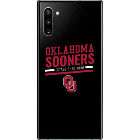 University of Oklahoma Sooners Est 1890 Galaxy Note 10 Skin