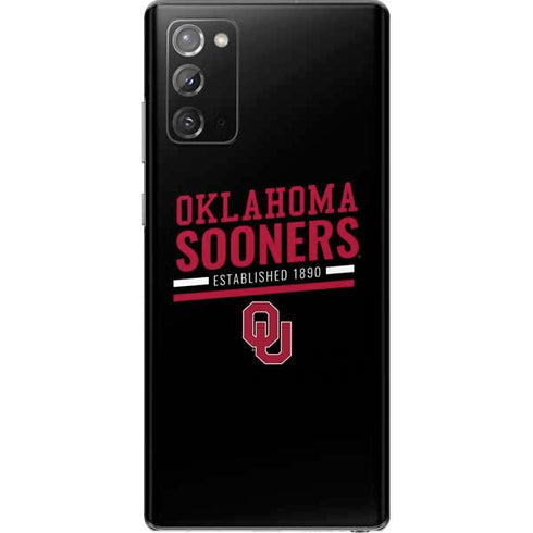 University of Oklahoma Sooners Est 1890 Galaxy Note20 5G Skin