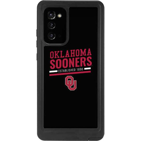 University of Oklahoma Sooners Est 1890 Galaxy Note20 5G Waterproof Case