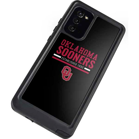 University of Oklahoma Sooners Est 1890 Galaxy Note20 5G Waterproof Case