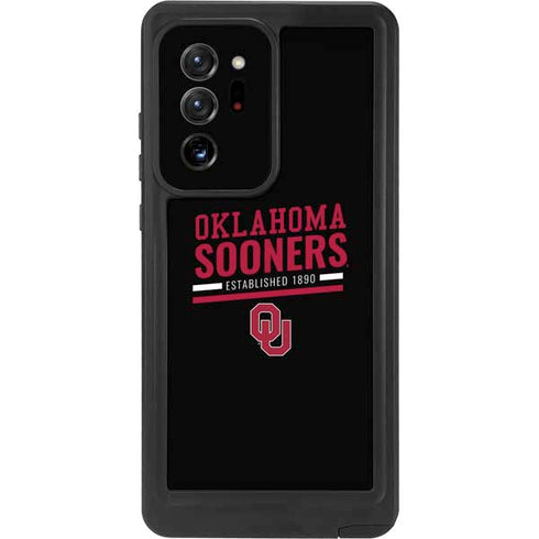 University of Oklahoma Sooners Est 1890 Galaxy Note20 Ultra 5G Waterproof Case