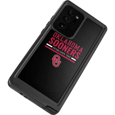 University of Oklahoma Sooners Est 1890 Galaxy Note20 Ultra 5G Waterproof Case
