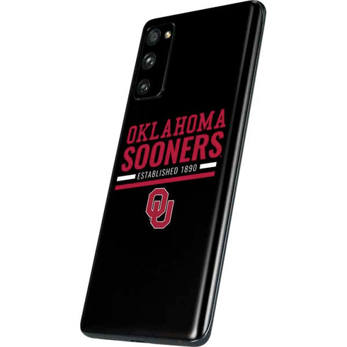 University of Oklahoma Sooners Est 1890 Galaxy S20 Fan Edition Skin