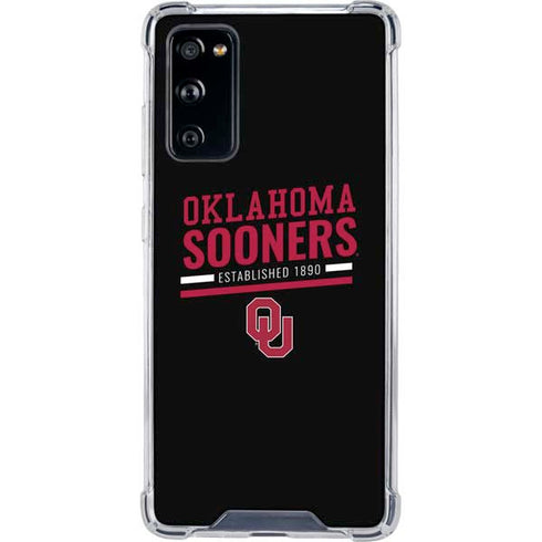 University of Oklahoma Sooners Est 1890 Galaxy S20 FE Clear Case