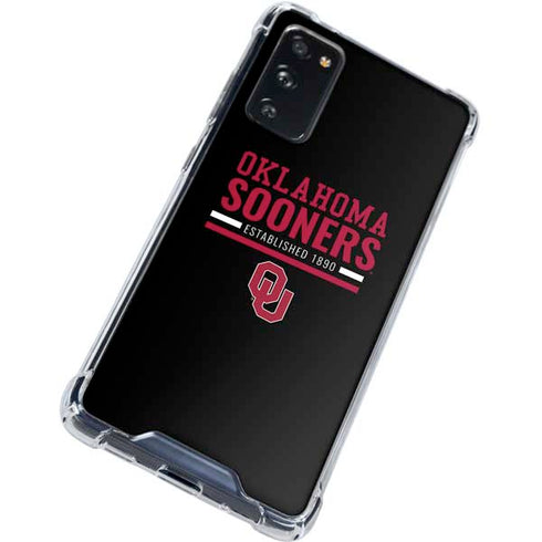 University of Oklahoma Sooners Est 1890 Galaxy S20 FE Clear Case