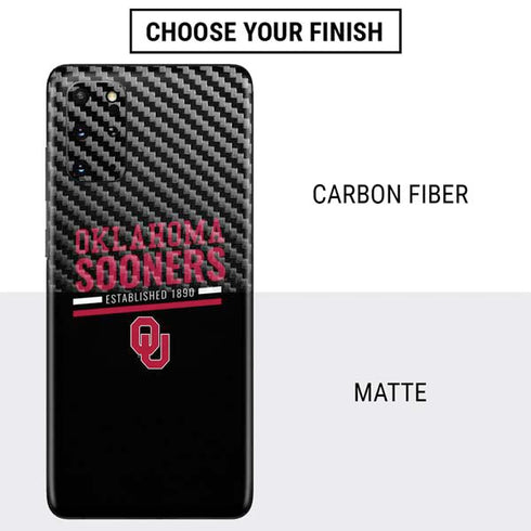 University of Oklahoma Sooners Est 1890 Galaxy S20 Plus Skin