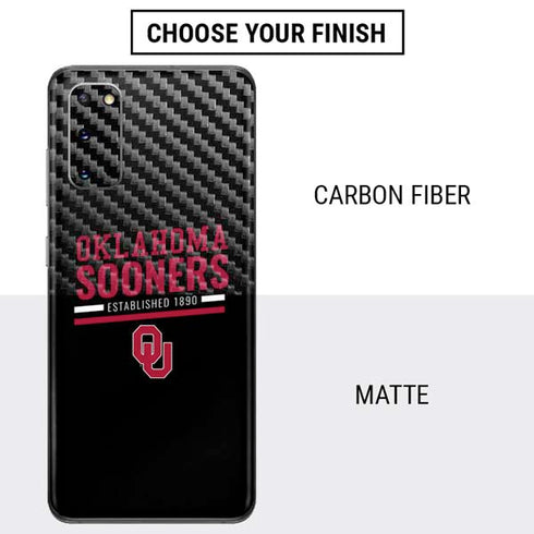 University of Oklahoma Sooners Est 1890 Galaxy S20 Skin