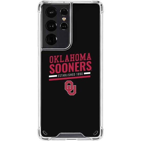 University of Oklahoma Sooners Est 1890 Galaxy S21 Ultra 5G Clear Case
