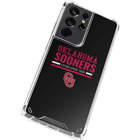 University of Oklahoma Sooners Est 1890 Galaxy S21 Ultra 5G Clear Case