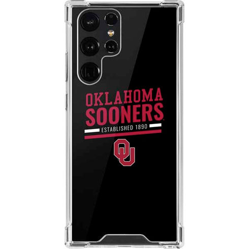 University of Oklahoma Sooners Est 1890 Galaxy S22 Ultra Clear Case