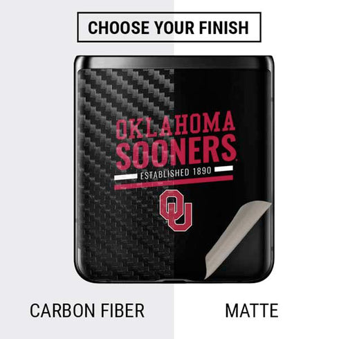 University of Oklahoma Sooners Est 1890 Galaxy Z Flip Skin