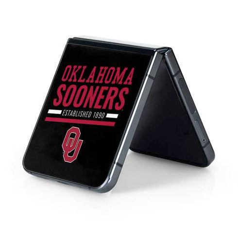 University of Oklahoma Sooners Est 1890 Galaxy Z Flip5 5G Skin