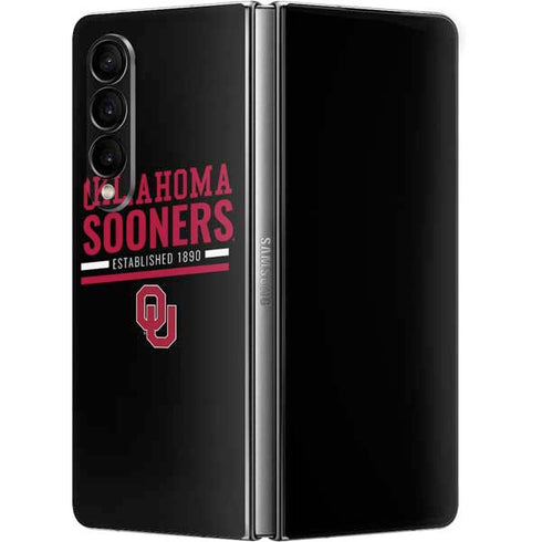 University of Oklahoma Sooners Est 1890 Galaxy Z Fold4 5G Skin