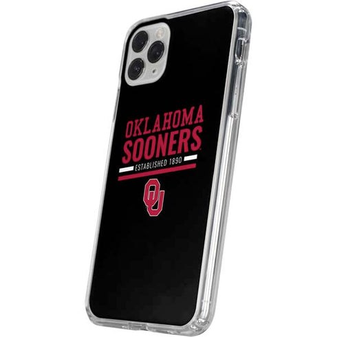 University of Oklahoma Sooners Est 1890 iPhone 11 Pro Clear Case