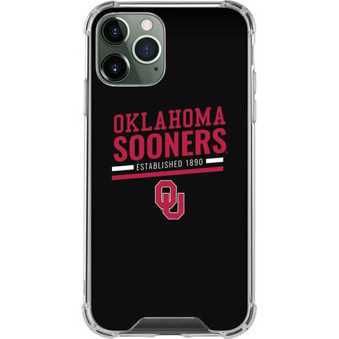 University of Oklahoma Sooners Est 1890 iPhone 11 Pro Max Clear Case