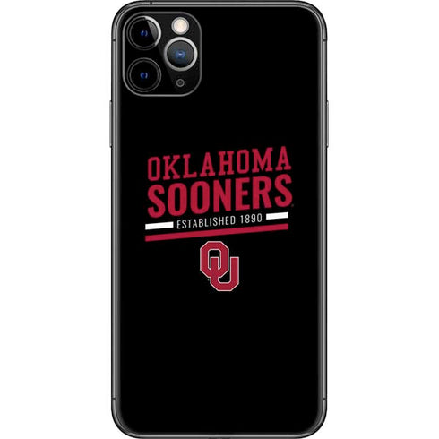 University of Oklahoma Sooners Est 1890 iPhone 11 Pro Max Skin