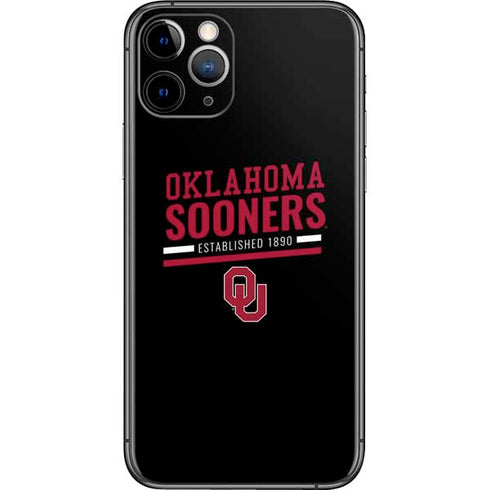University of Oklahoma Sooners Est 1890 iPhone 11 Pro Skin