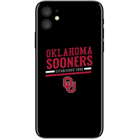 University of Oklahoma Sooners Est 1890 iPhone 11 Skin