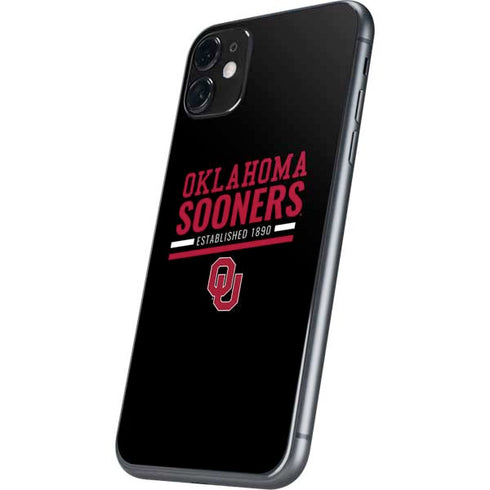 University of Oklahoma Sooners Est 1890 iPhone 11 Skin