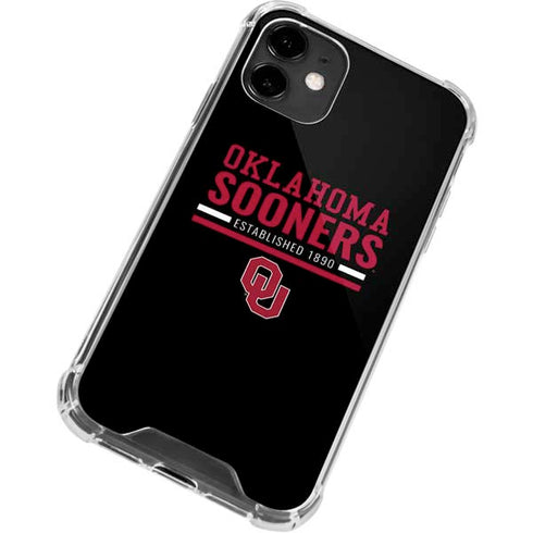 University of Oklahoma Sooners Est 1890 iPhone 12 Clear Case