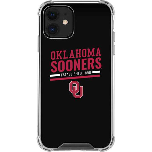University of Oklahoma Sooners Est 1890 iPhone 12 Mini Clear Case