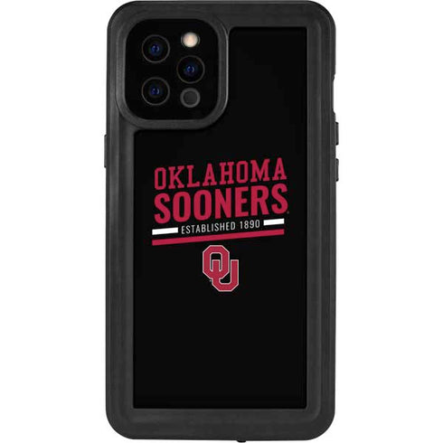 University of Oklahoma Sooners Est 1890 iPhone 12 Pro Max Waterproof Case