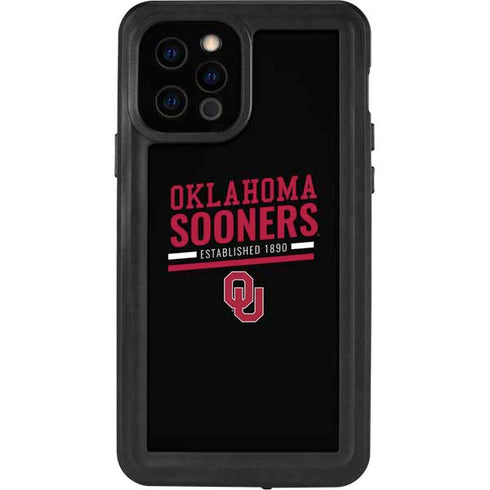 University of Oklahoma Sooners Est 1890 iPhone 12 Pro Waterproof Case