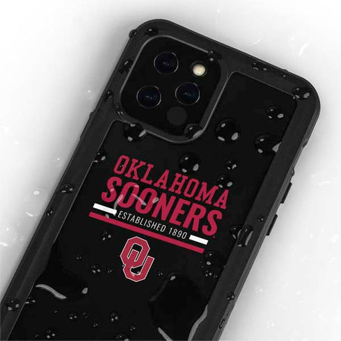 University of Oklahoma Sooners Est 1890 iPhone 12 Pro Waterproof Case