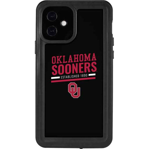 University of Oklahoma Sooners Est 1890 iPhone 12 Waterproof Case