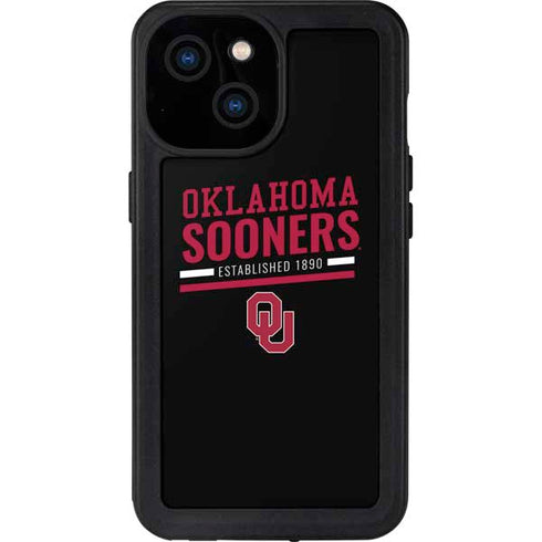 University of Oklahoma Sooners Est 1890 iPhone 13 Mini Waterproof Case