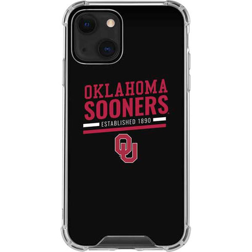 University of Oklahoma Sooners Est 1890 iPhone 14 Clear Case