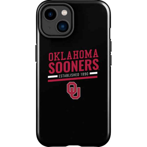 University of Oklahoma Sooners Est 1890 iPhone 14 Plus Impact Case