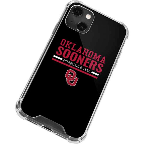 University of Oklahoma Sooners Est 1890 iPhone 14 Plus Clear Case