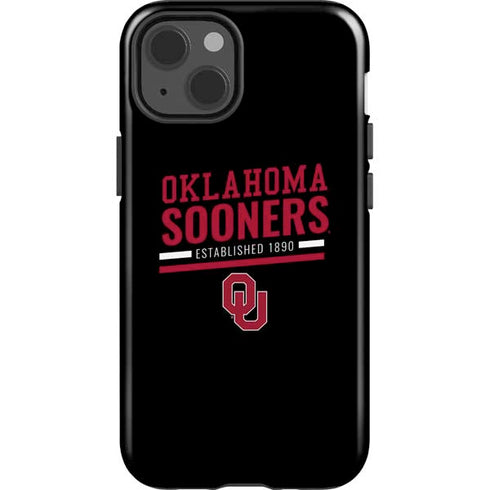 University of Oklahoma Sooners Est 1890 iPhone 15 Impact Case