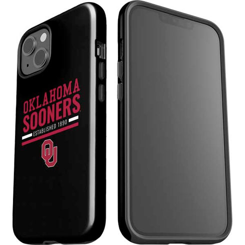 University of Oklahoma Sooners Est 1890 iPhone 15 Impact Case