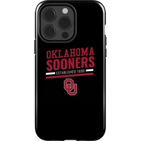 University of Oklahoma Sooners Est 1890 iPhone 15 Pro Impact Case