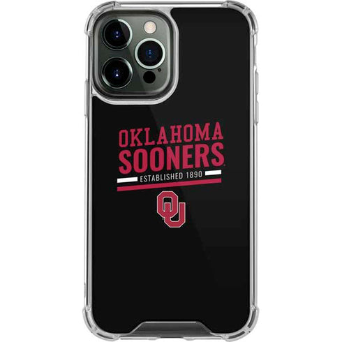 University of Oklahoma Sooners Est 1890 iPhone 14 Pro Max Clear Case